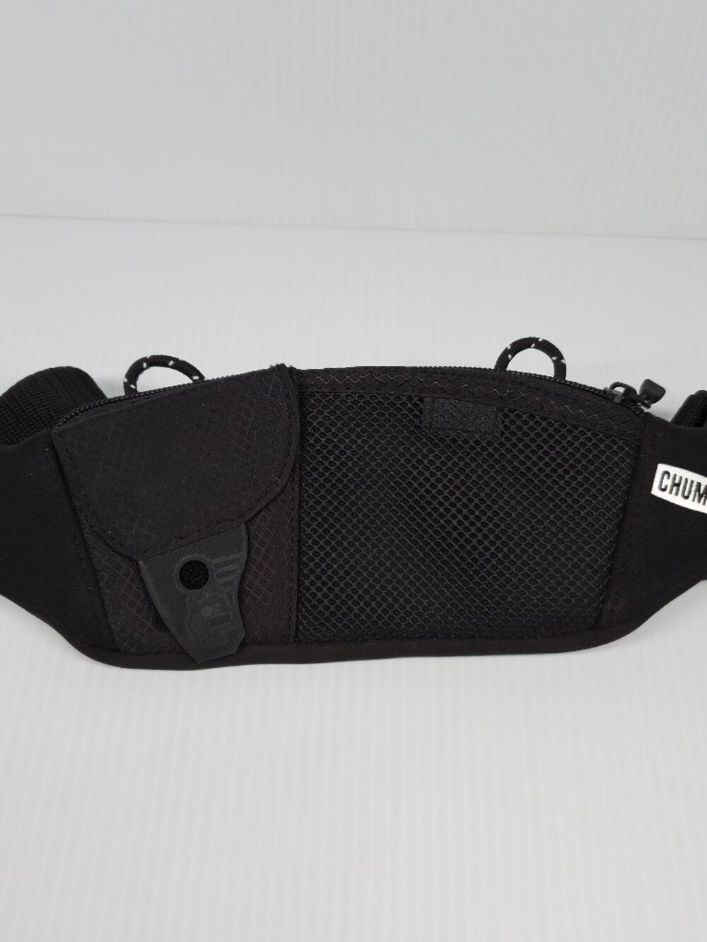 CHUMS Neo Pocket Waist Hip Pack Crossbody Low Profile Zippered Black